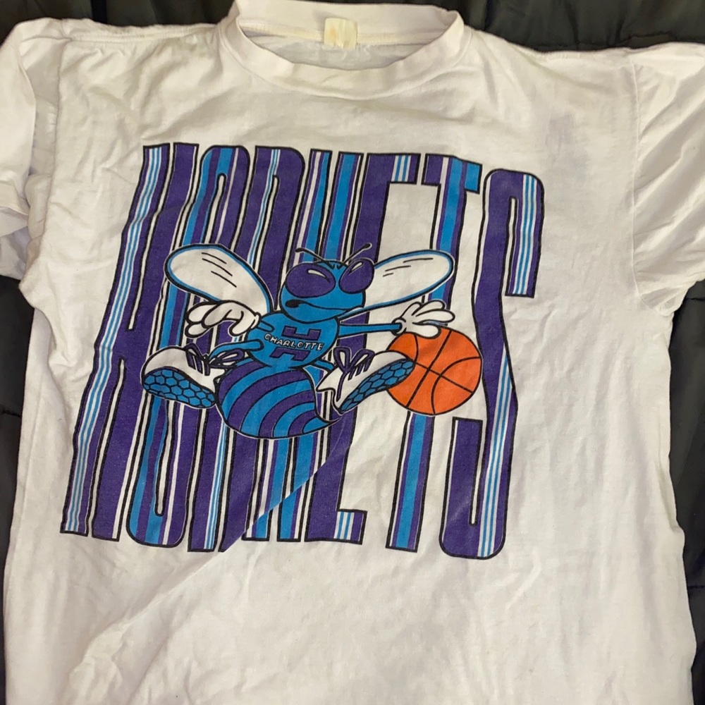 Vintage Charlotte Hornets Tee White XL